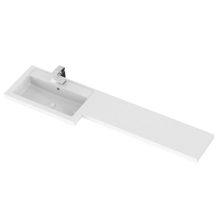 Dezine Sheaf 1500mm LH L Shape Basin and Worktop