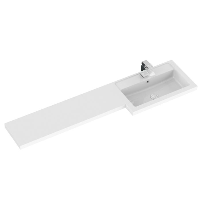 Dezine Sheaf 1500mm RH L Shape Basin and Worktop