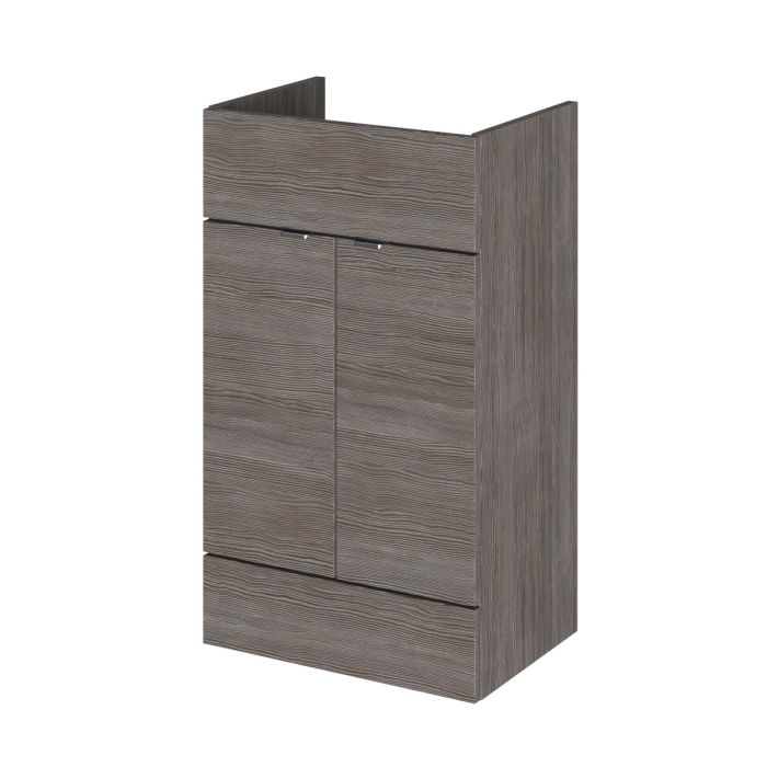 Dezine Sheaf 500mm Full Depth Grey Vanity Unit