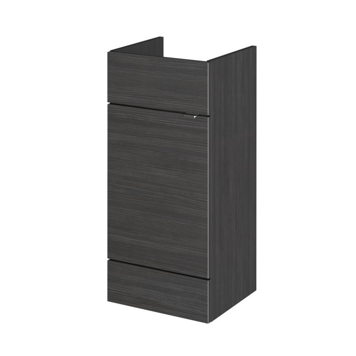 Dezine Sheaf 400mm Full Depth Black Vanity Unit