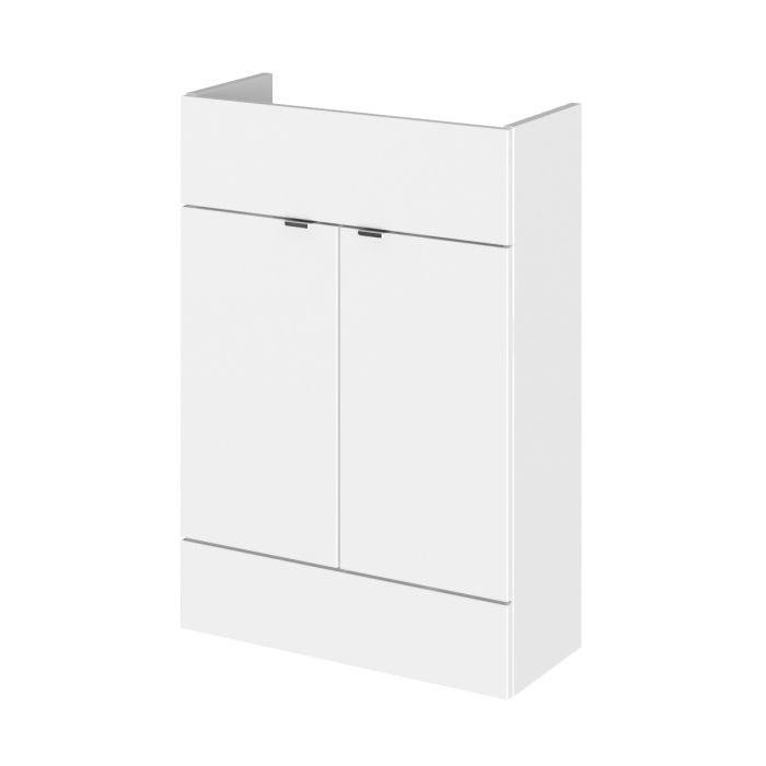 Dezine Sheaf 600mm Nithline White Vanity Unit