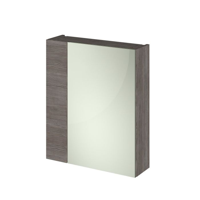 Dezine Sheaf 600mm Nithline Grey Single Door Mirror Unit