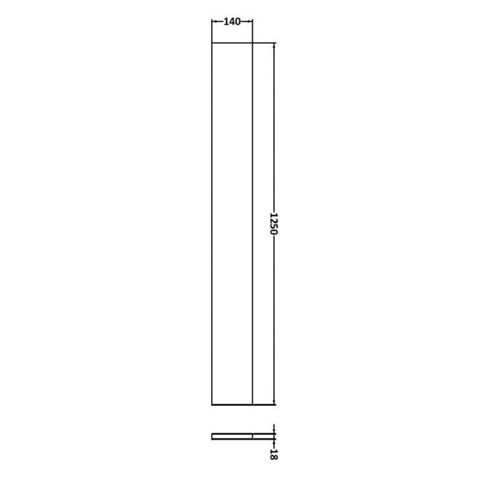 Dezine Sheaf 1250mm Drift Wood Plinth