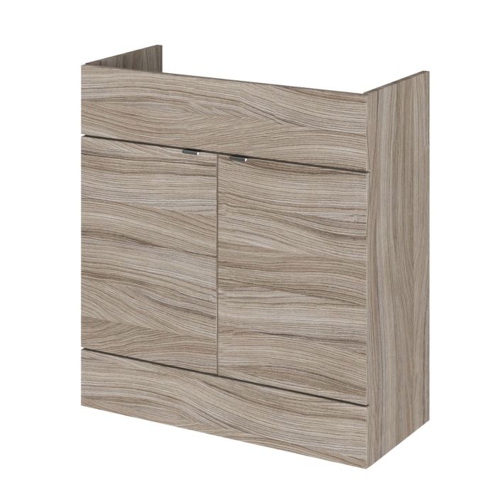 Dezine Sheaf 800mm Full Depth Drift Wood Vanity Unit