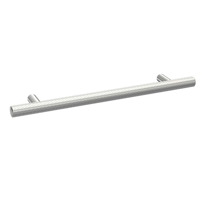 Dezine Knurled Bar Handle, Chrome, 160mm Centres