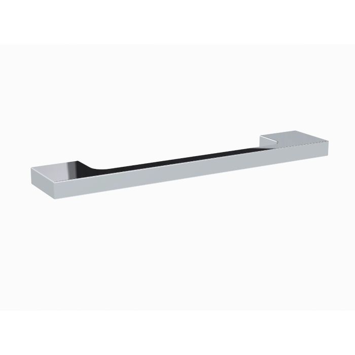 Dezine Slimline Square Handle, Chrome, 128mm Centres