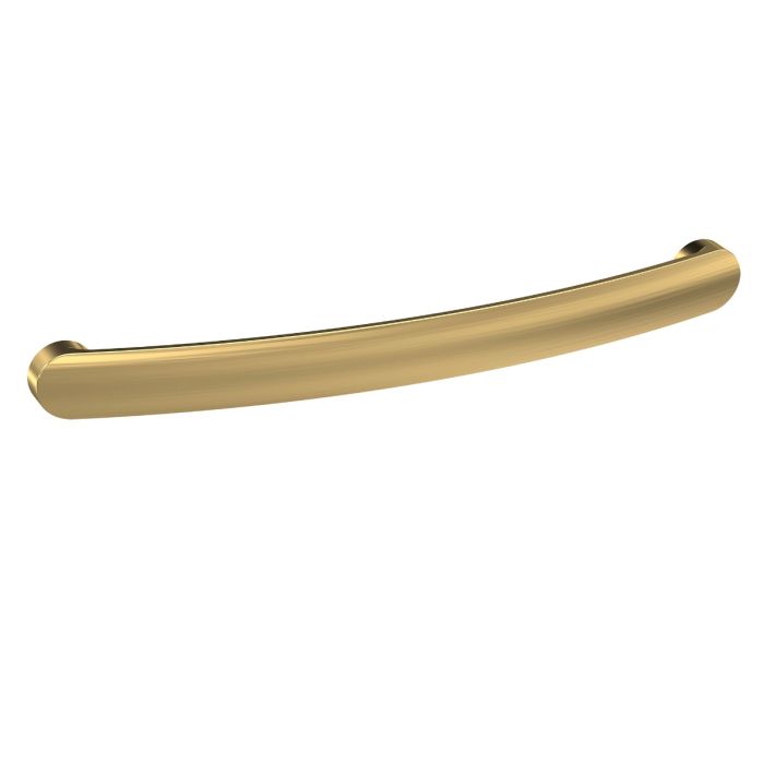 Dezine Standard Strap Handle, Brushed Brass, 192mm Centres