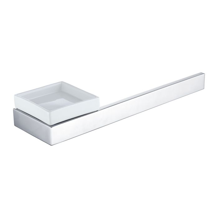 Dezine Plym Towel Bar with Soap Dish