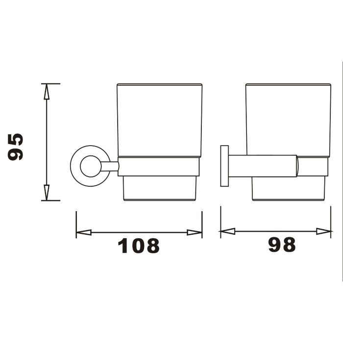 Dezine Meon Tumbler Holder and Cup