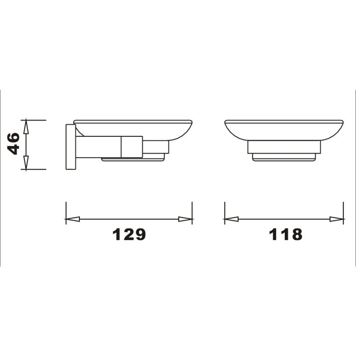 Dezine Meon Soap Dish and Holder