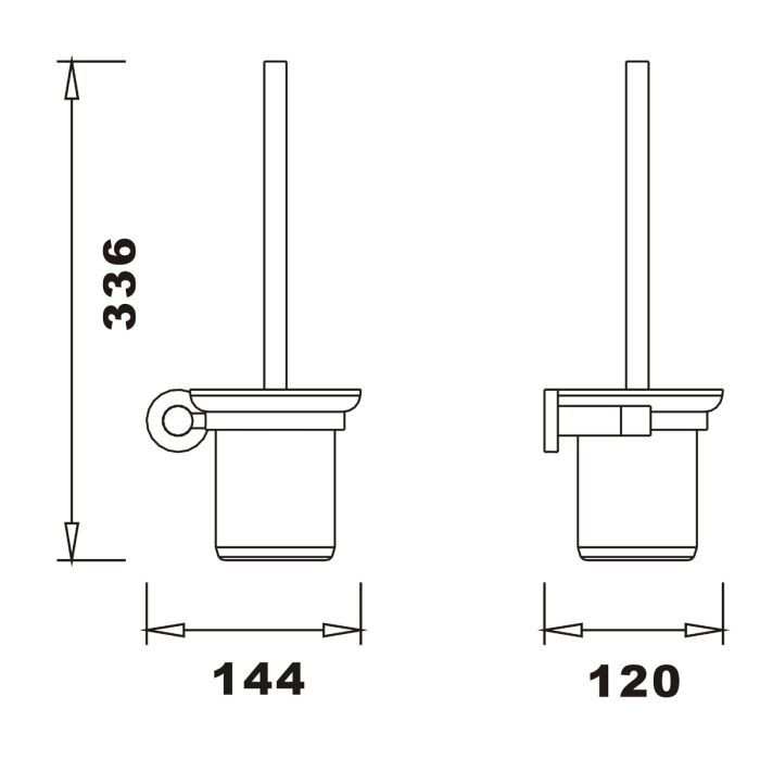 Dezine Meon Toilet Brush and Holder