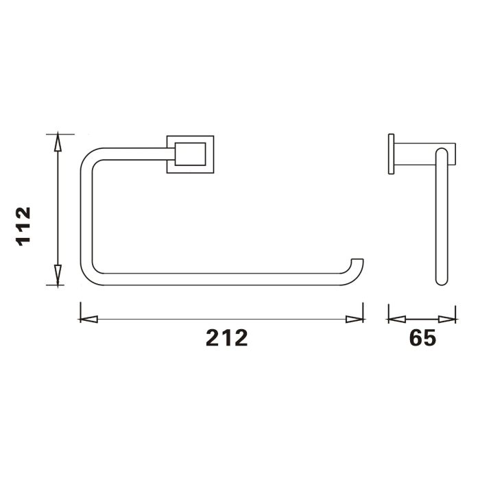 Dezine Colne Towel Ring