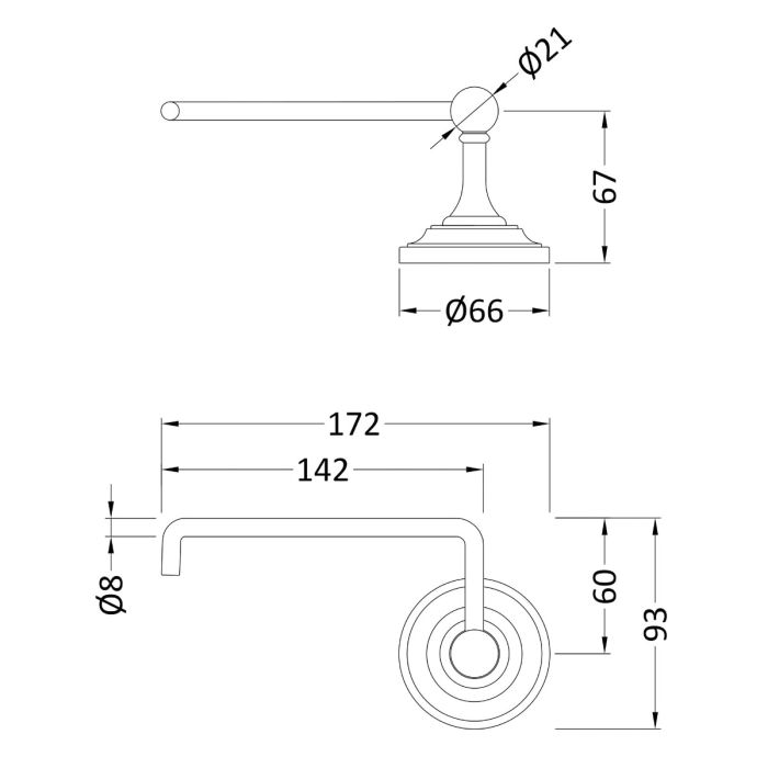 Dezine Taff Robe Hook