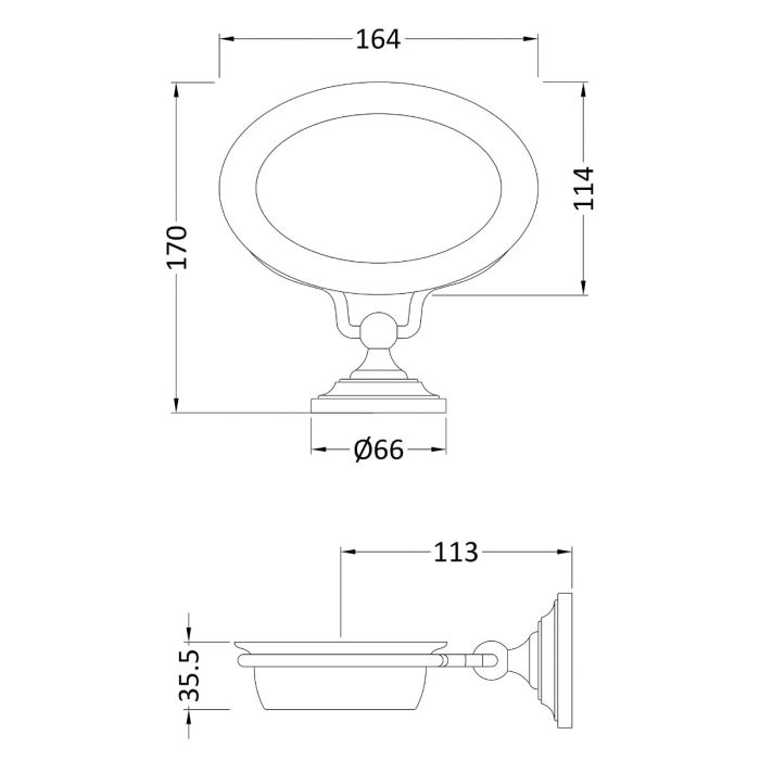 Dezine Rhone Soap Dish