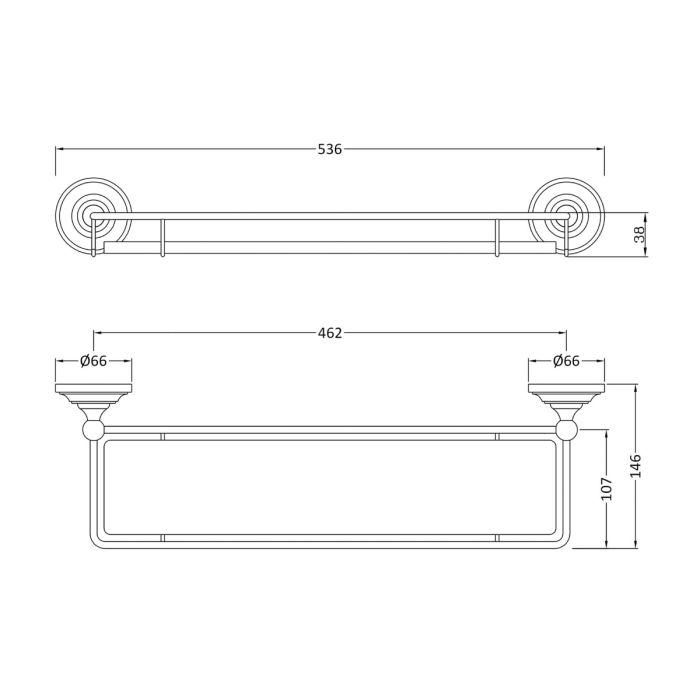 Dezine Taff Glass Shelf