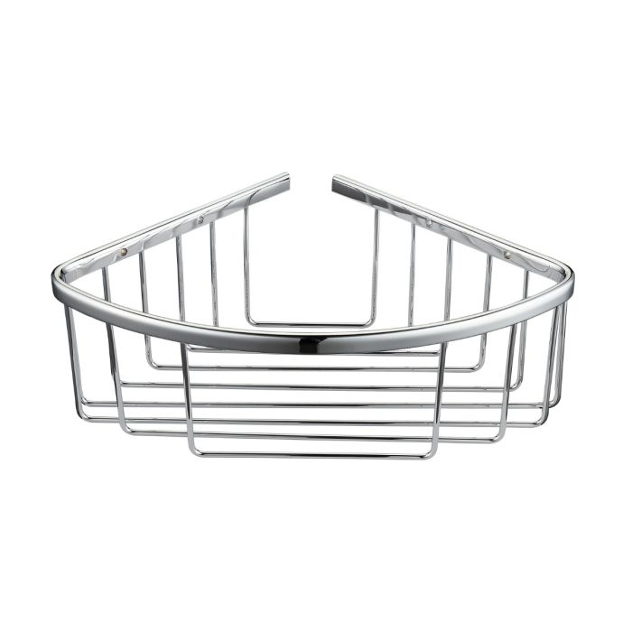 Dezine Chrome Curved Corner Basket