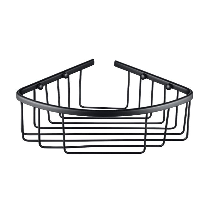 Dezine Matt Black Curved Corner Basket