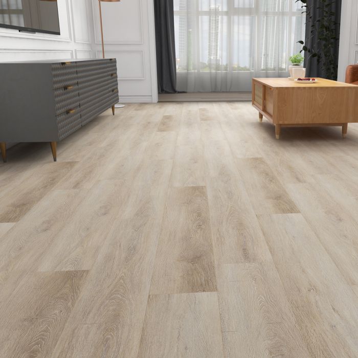 Dezine White Oak 1220 x 183mm Solidcore Waterproof Click Flooring Planks (Pack of 8) - 1.79m Per Pack