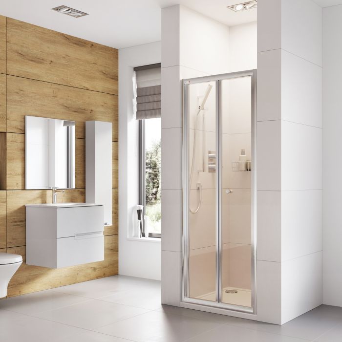 Dezine Pro 6mm, 800mm Bi-Fold Shower Door