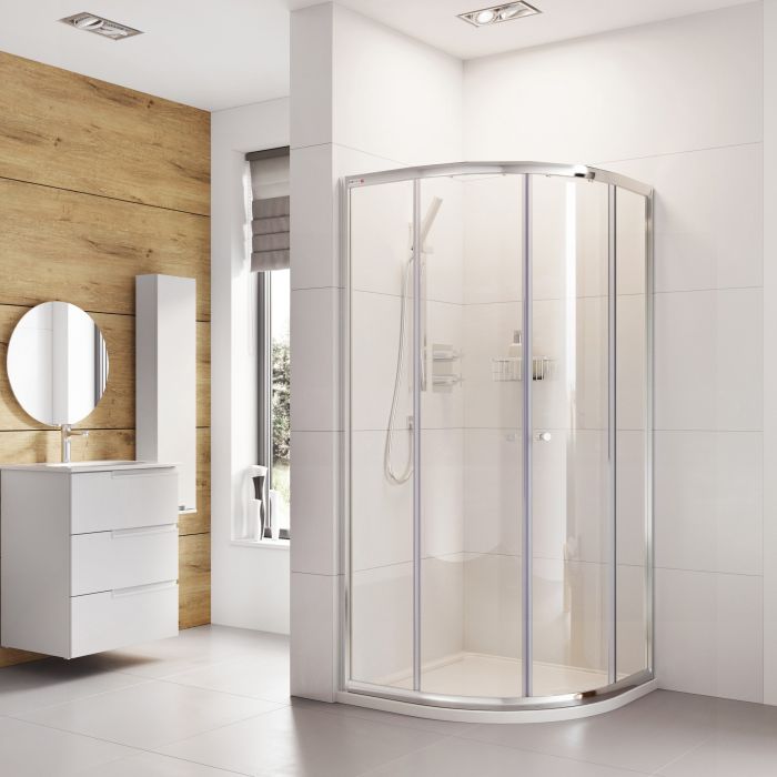 Dezine Pro 6mm, 900mm x 900mm Quadrant Shower Enclosure