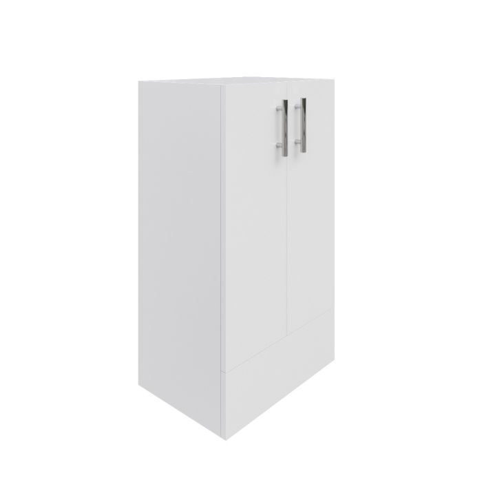 Dezine Clyde 500mm Gloss White Base Unit, 2 Door