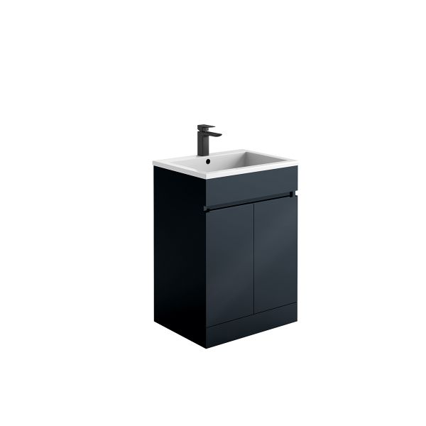 Dezine Medway 600mm Anthracite Floorstanding Vanity Unit