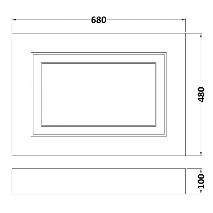 Dezine 700mm Bath Panel Soft Grey