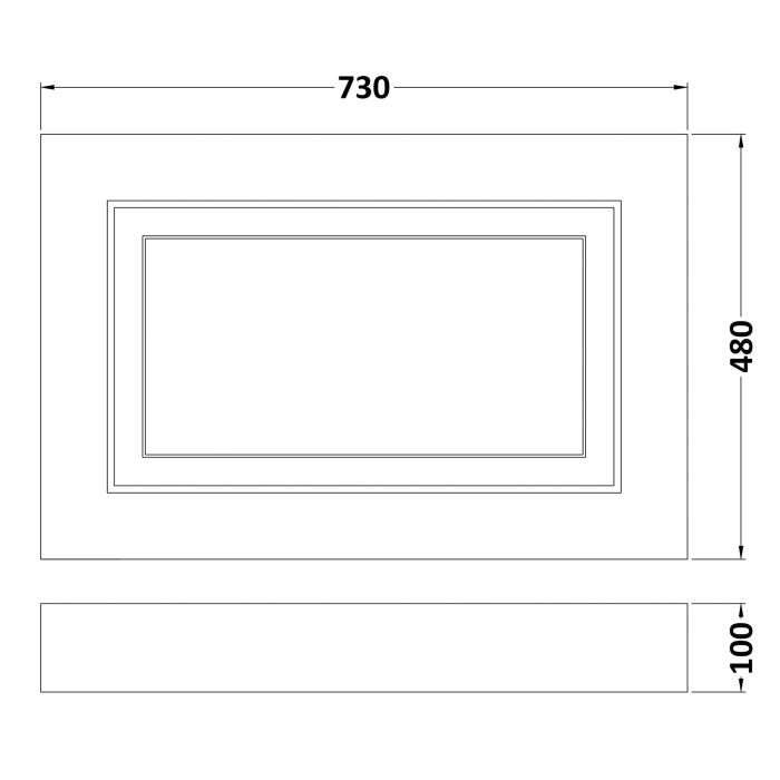 Dezine 750mm Bath Panel Soft Grey