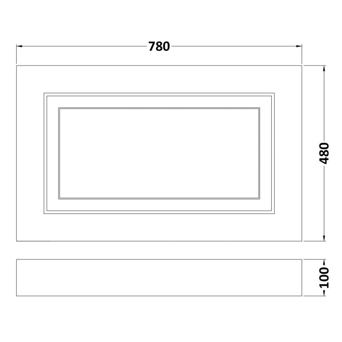 Dezine 800mm Bath Panel Soft Grey