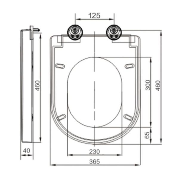 Dezine Lyd Soft Close Toilet Seat