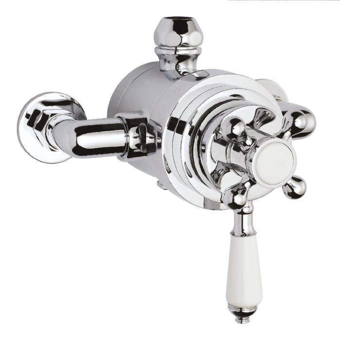 Dezine Earn Exposed Thermostatic Shower Valve, 1 Outlet