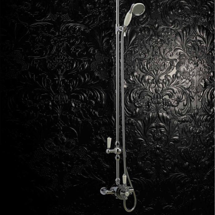 Dezine Earn Exposed Thermostatic Shower Valve, 1 Outlet