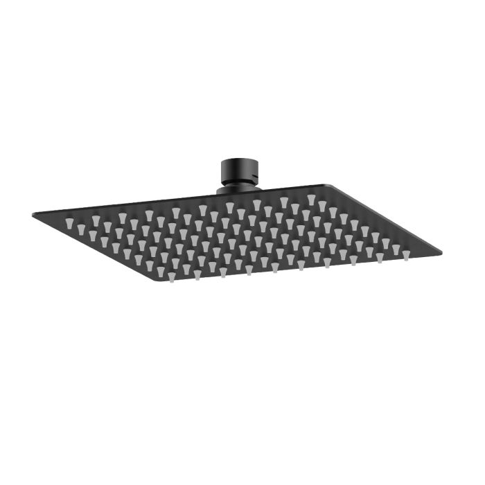 Dezine Cubo Grace 200 x 200mm Matt Black Rain Shower Head