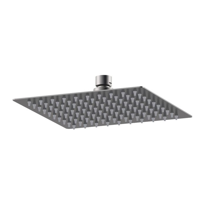 Dezine Cubo Grace 200 x 200mm Bollin Gun Metal Rain Shower Head