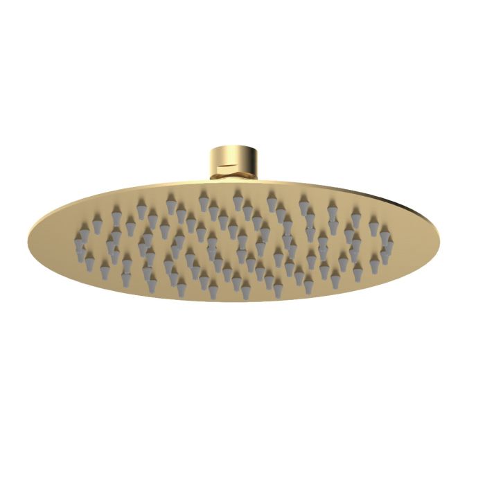 Dezine Pennar 10 200 x 200mm Bollin Brass Rain Shower Head