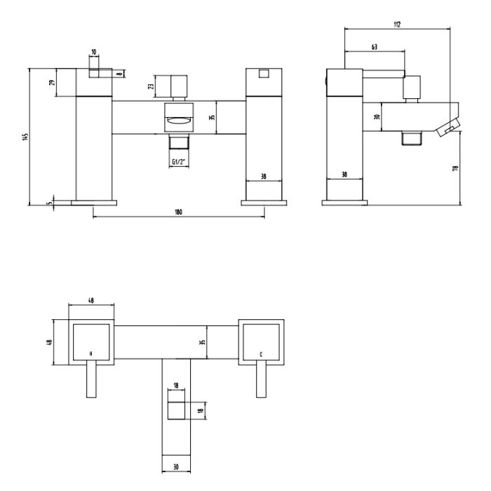 Dezine Rio Bath Shower Mixer