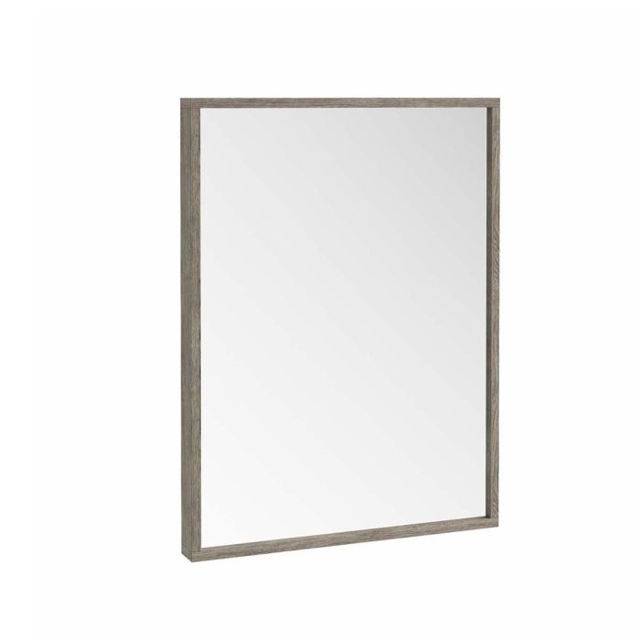 Dezine Ribble 600mm Grey Oak Mirror