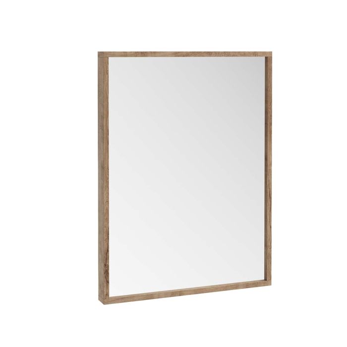 Dezine Ribble 600mm Rustic Oak Mirror