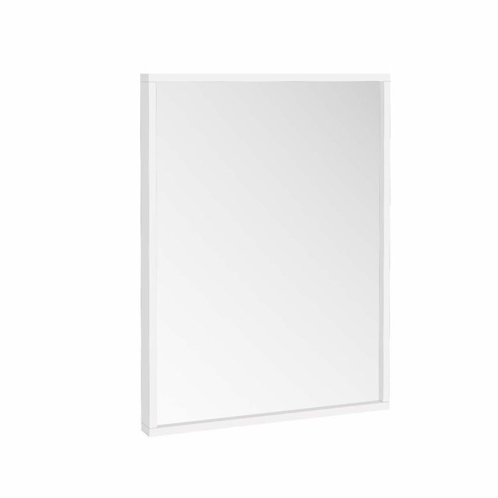 Dezine Ribble 600mm Matt White Mirror