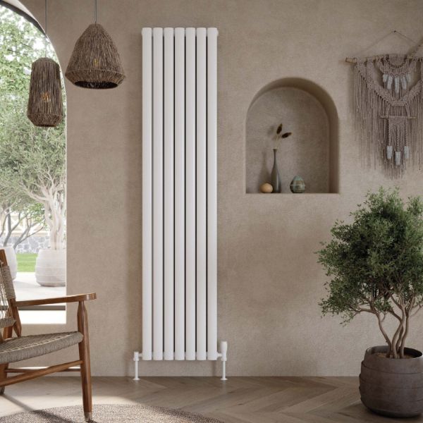 Dezine Arrow White Double Designer Radiator 1800mm X 413mm