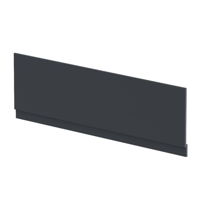 Dezine Satin Anthracite 1800mm Bath Panel with Plinth