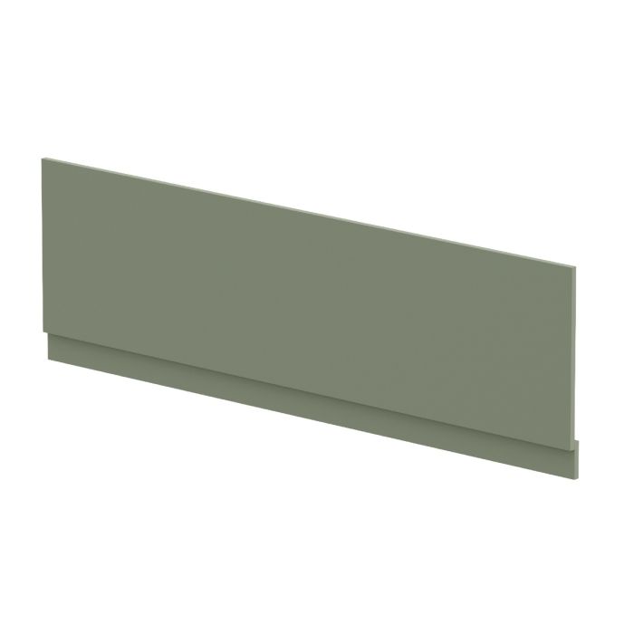 Dezine Satin Green 1800mm Bath Panel with Plinth