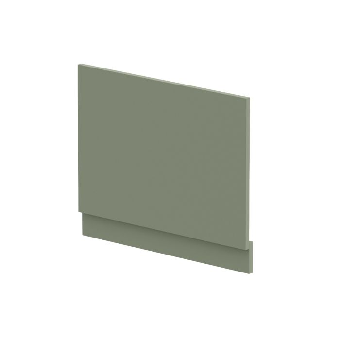 Dezine Satin Green 700mm Bath End Panel with Plinth