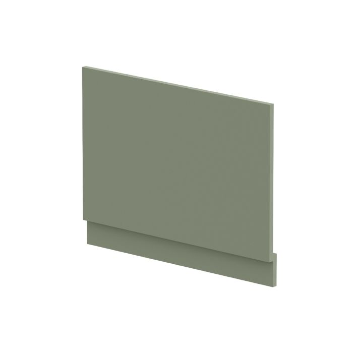 Dezine Satin Green 750mm Bath End Panel with Plinth