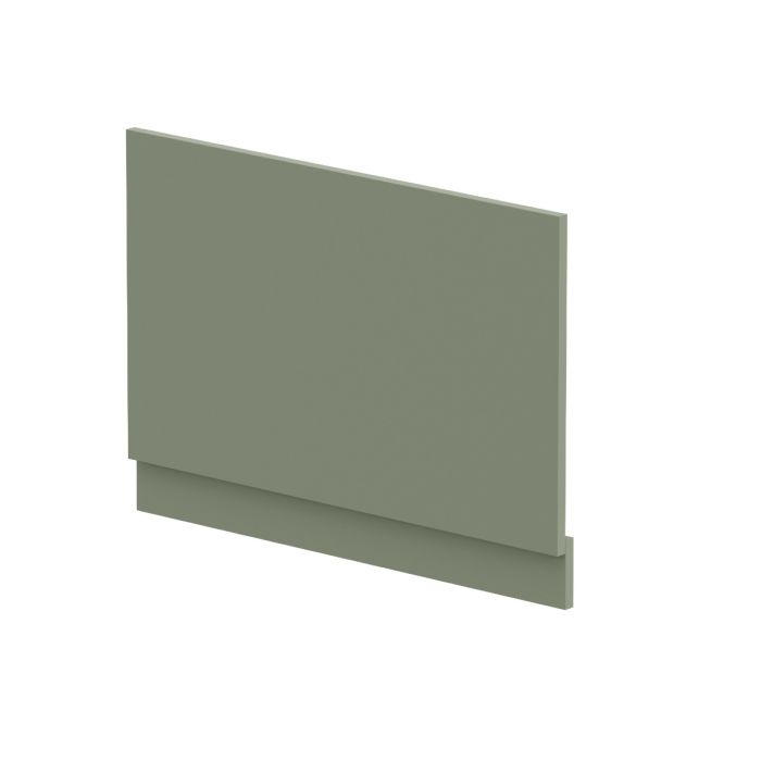 Dezine Satin Green 800mm Bath End Panel with Plinth