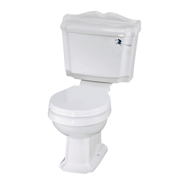 Dezine Rhone Close Coupled Toilet with Soft Close Seat