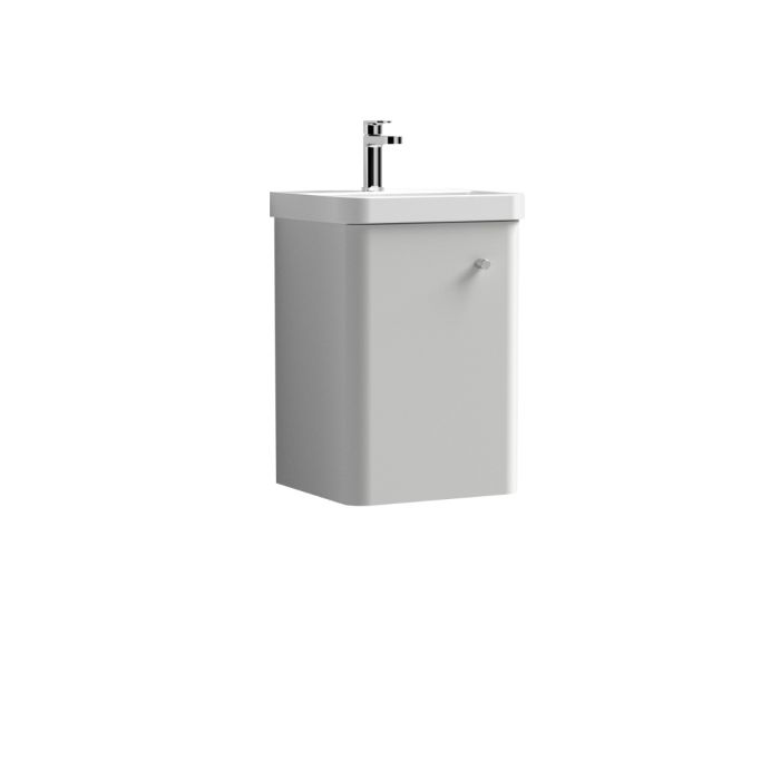 Dezine Conwy 400mm Light Gloss Grey Stort Hung Vanity Unit