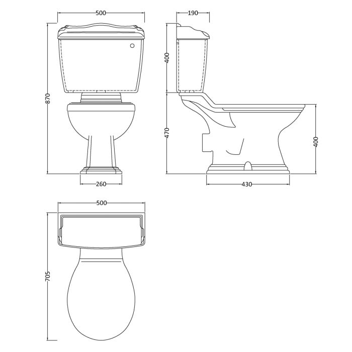 Dezine Rhone Pro Close Coupled Toilet