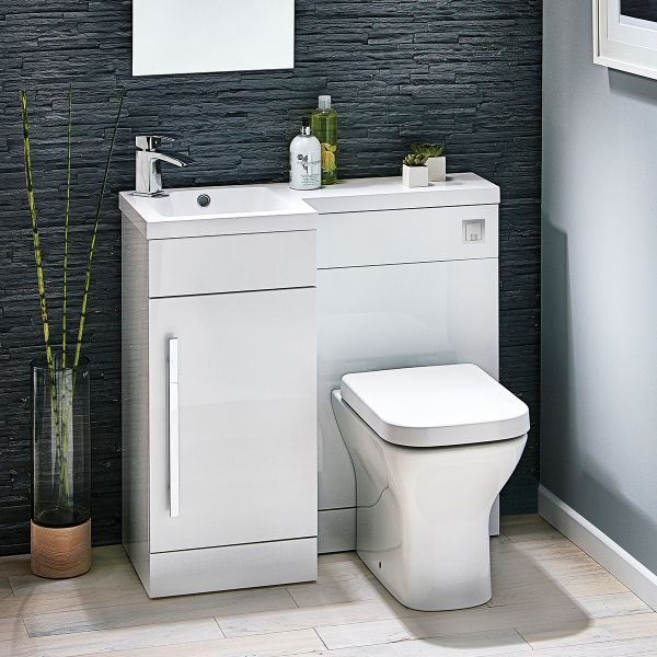 Dezine Eamont Back To Stort Toilet with Wrapover Soft Close Seat