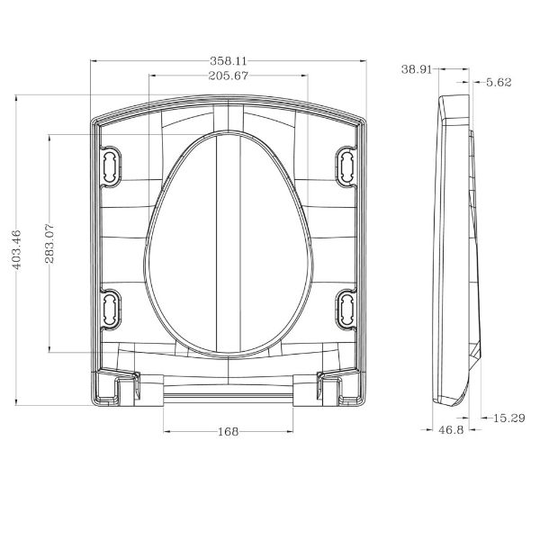 Dezine Eamont Soft Close Toilet Seat